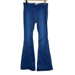 Free People Penny Pull On Flare Jeans Stretch Boho Festival Bell Bottoms Size 31